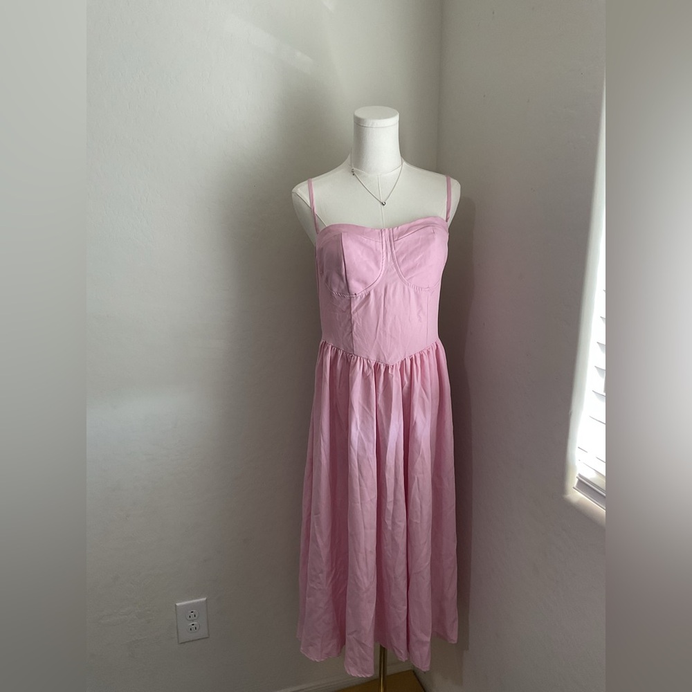 Pink Strapless Dress